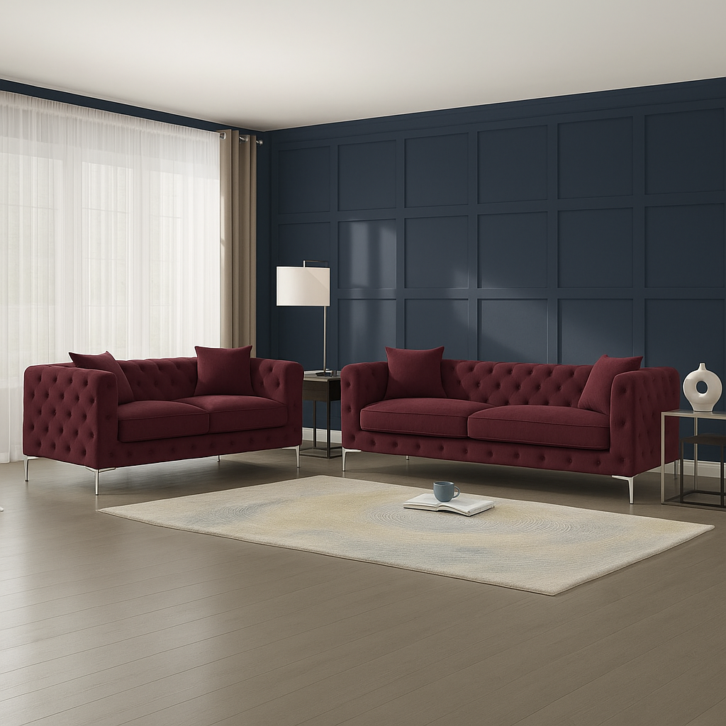 Ambassador Chesterfield Sofa | 3 + 2 Seater - Legacy Living UK