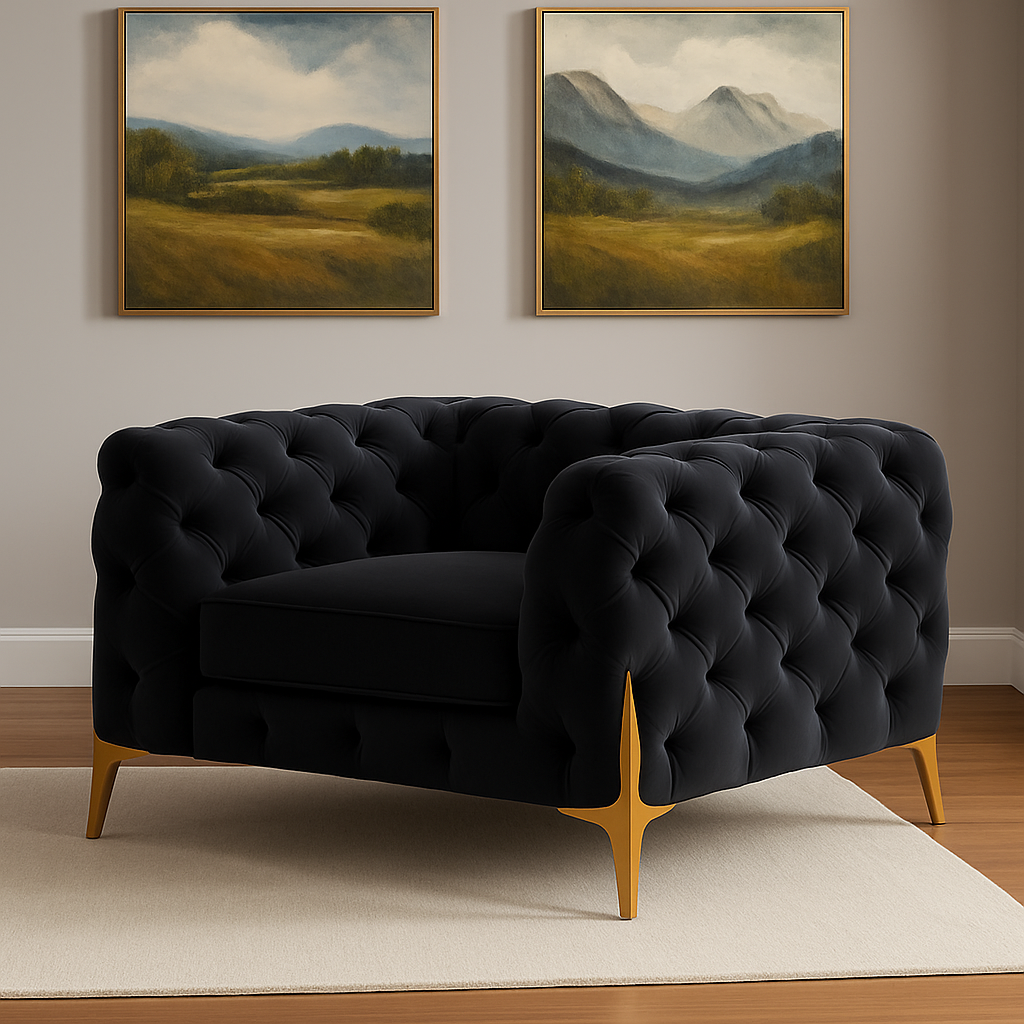 Ambassador Chesterfield Sofa | 1 Seater Sofa - Legacy Living UK