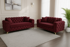 Ambassador Sofa | Dollar Sofa | Bespoke Luxury 2 seater, 3 seater, 4 seater and 5 seater with different color options of multiple fabrics of plush velvet fabric, teddy boucle fabric, naple fabric, and marble fabric - Legacy Living UK