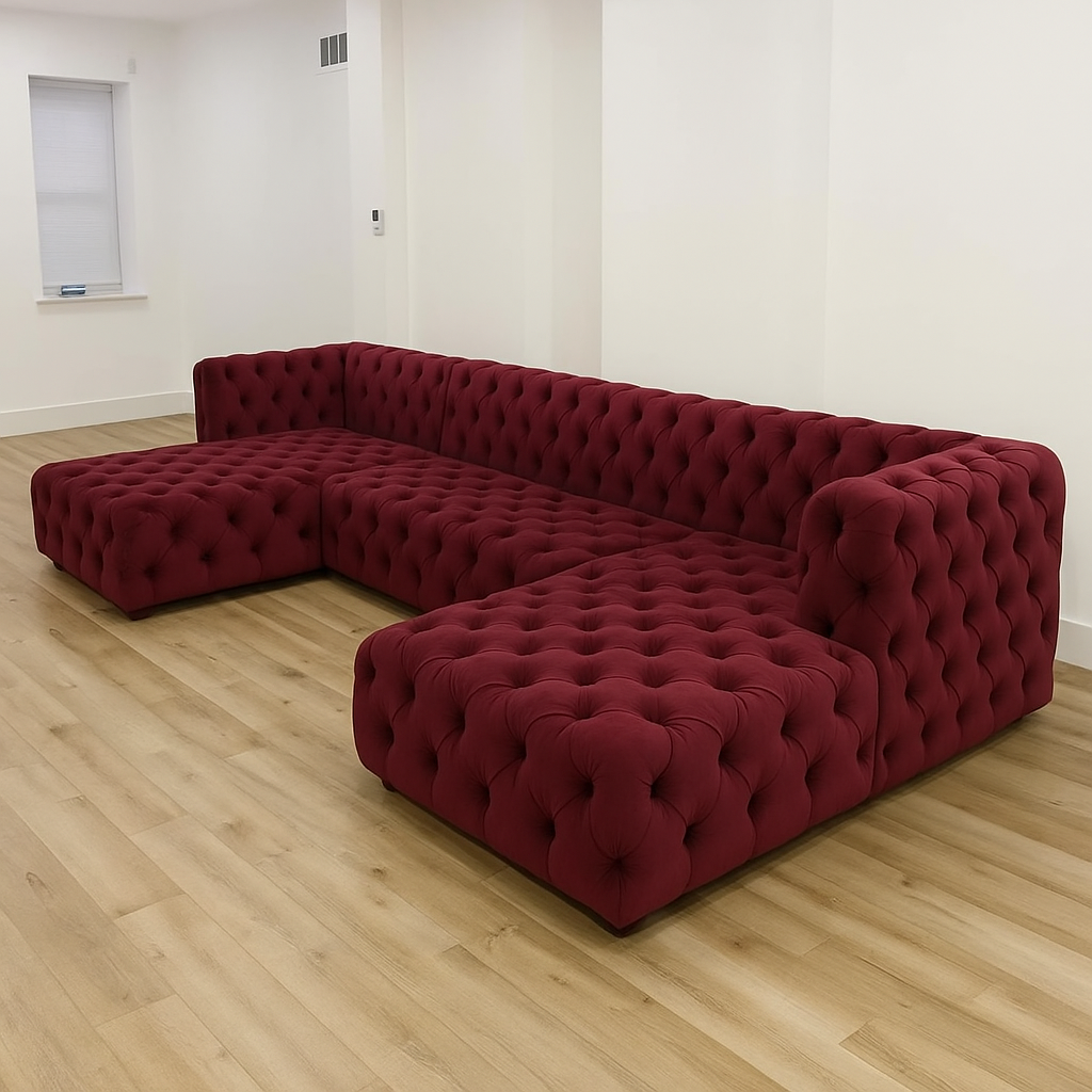 Ambassador Upholstered U Shape Sofa | Luxury Bespoke Sectional - Legacy Living UK