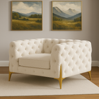 Ambassador Chesterfield Sofa | Bespoke Luxury 1 seater, 2 seater, 3 seater, 4 seater and 5 seater with different color options of multiple fabrics of plush velvet fabric, teddy boucle fabric, naple fabric, and marble fabric - Legacy Living UK