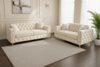 Ambassador Sofa | Dollar Sofa | Bespoke Luxury 2 seater, 3 seater, 4 seater and 5 seater with different color options of multiple fabrics of plush velvet fabric, teddy boucle fabric, naple fabric, and marble fabric - Legacy Living UK
