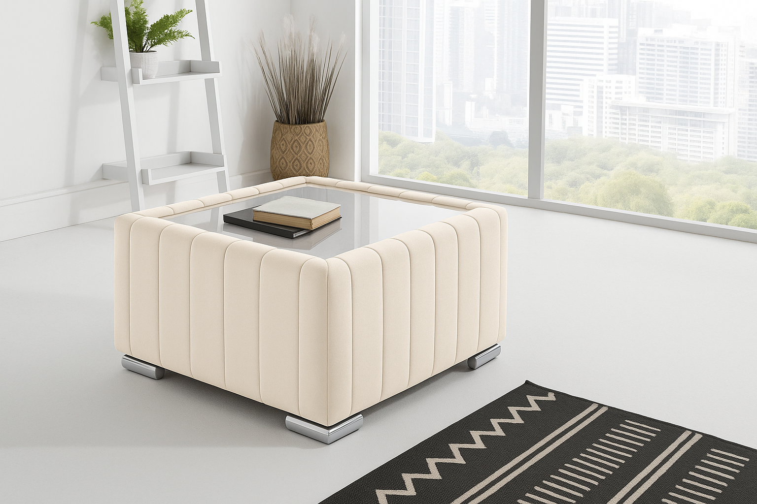 Luxury Glass Top Coffee Table - Legacy Living UK