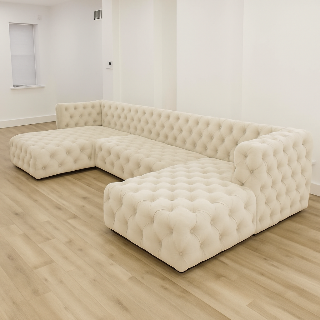 Ambassador Upholstered U Shape Sofa | Luxury Bespoke Sectional - Legacy Living UK