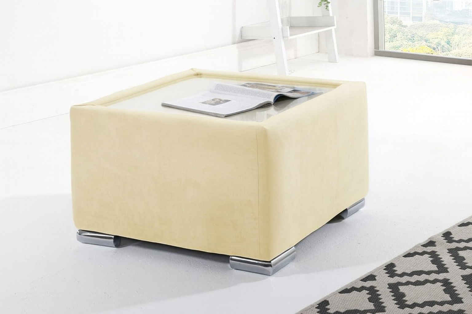 Plain Glass Top Coffee Table - Legacy Living UK