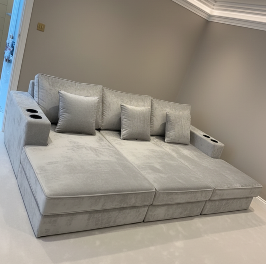 Cinema Sofa Bed with Cup Holders - Legacy Living UK