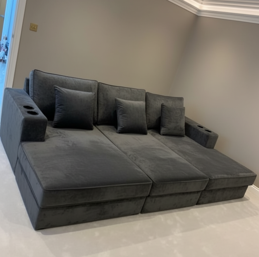 Cinema Sofa Bed with Cup Holders - Legacy Living UK