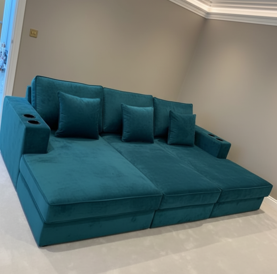 Cinema Sofa Bed with Cup Holders - Legacy Living UK