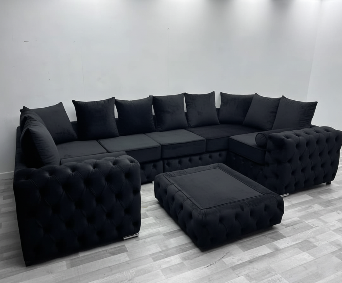 Ashton 6 Seater U-Shape Sofa | Luxury Bespoke Sofa - Legacy Living UK
