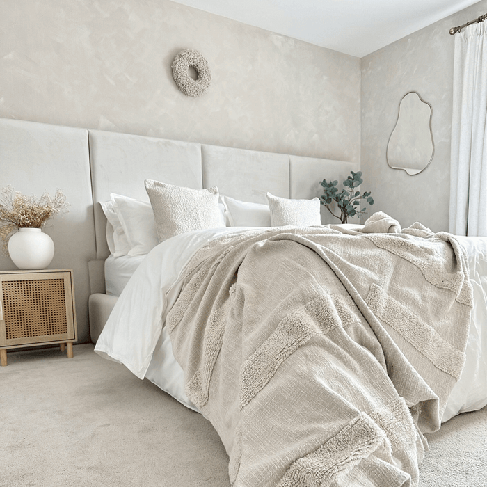 Riviera Wide Panelled Bedframe - Legacy Living UK