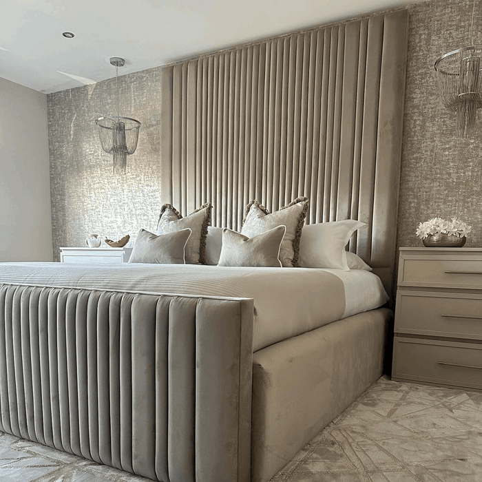The Elysian Luxe Panelled Bedframe - Legacy Living UK