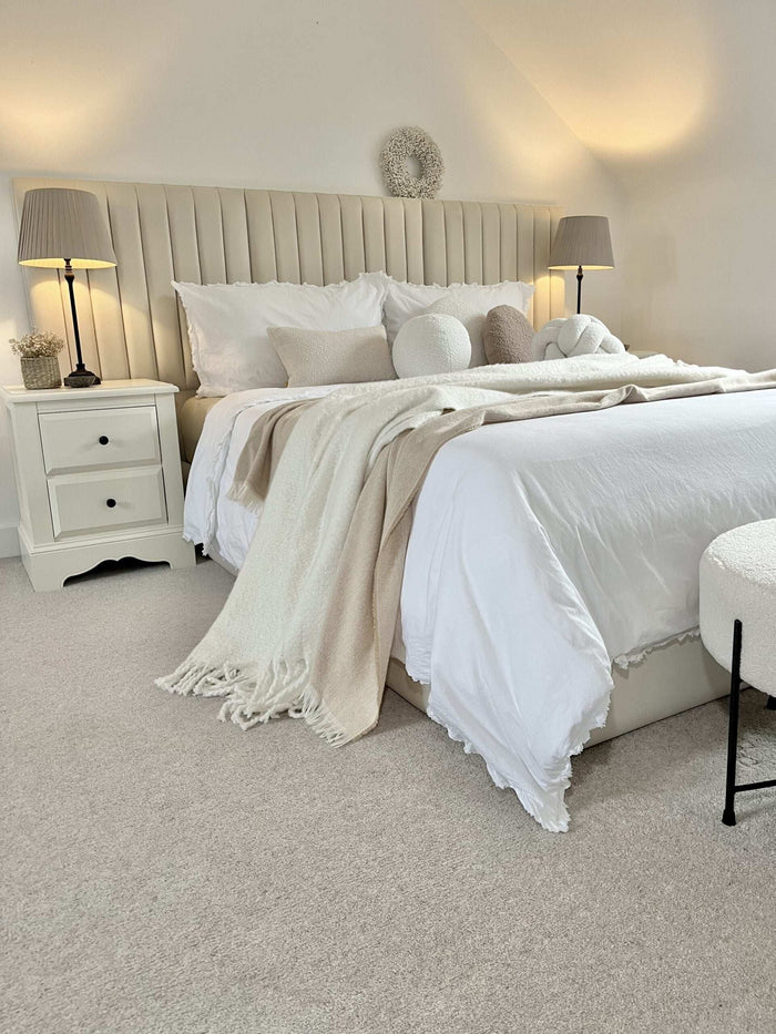 Palazzo Wide Panelled Headboard Bedframe - Legacy Living UK