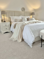Palazzo Wide Panelled Headboard Bedframe - Legacy Living UK