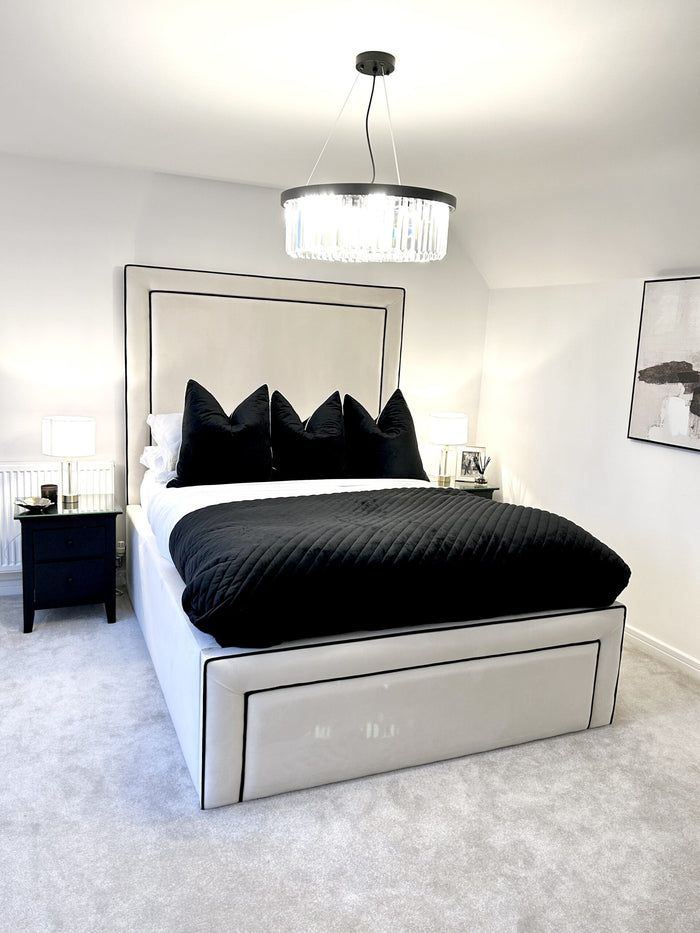 Victoria Luxury Bed with Contrast Piping - Legacy Living UK