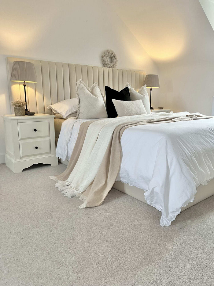 Palazzo Wide Panelled Headboard Bedframe - Legacy Living UK