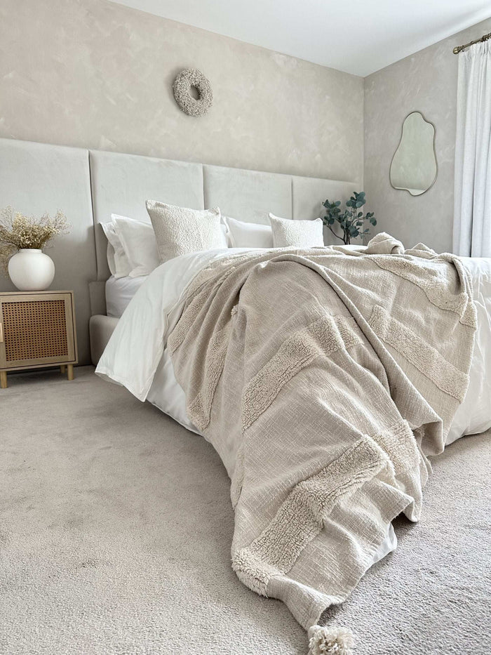 Riviera Wide Panelled Bedframe - Legacy Living UK