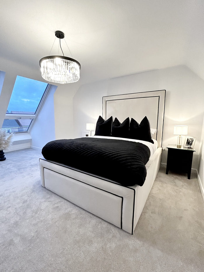 Victoria Luxury Bed with Contrast Piping - Legacy Living UK