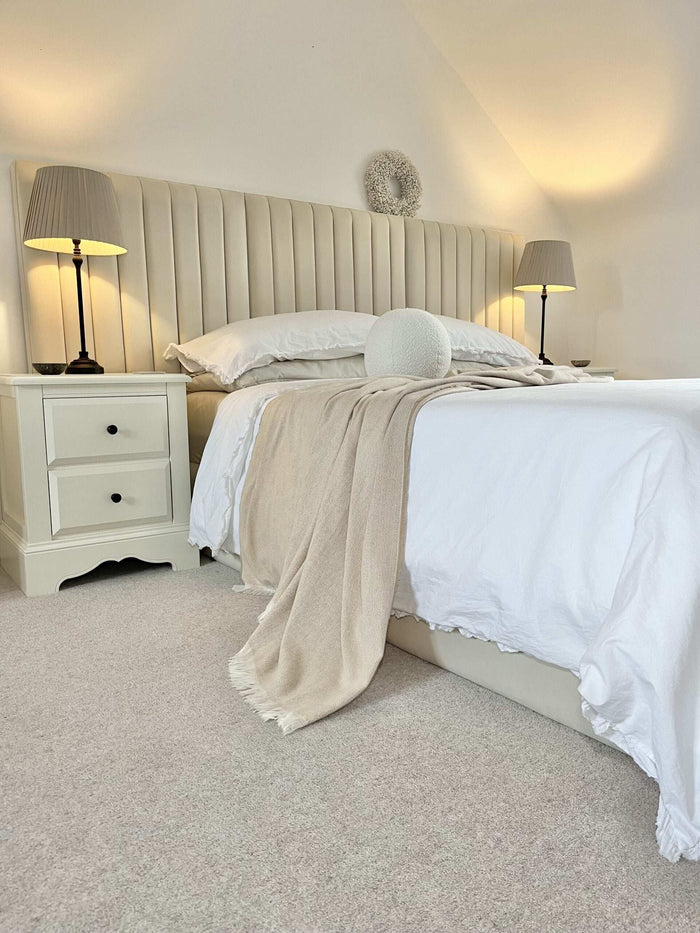 Palazzo Wide Panelled Headboard Bedframe - Legacy Living UK