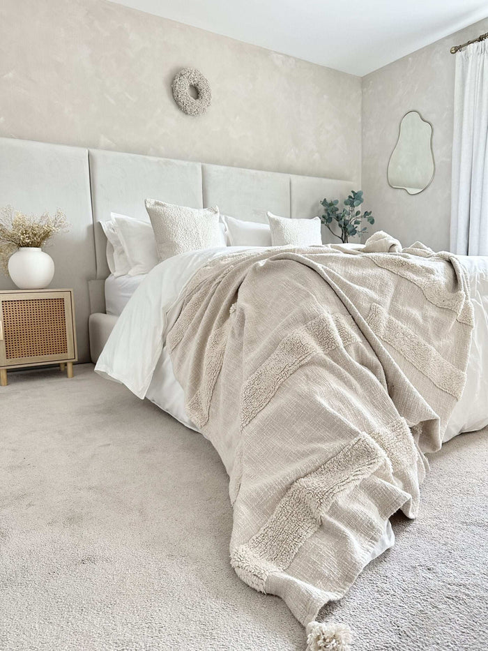 Riviera Wide Panelled Bedframe - Legacy Living UK