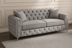 Ambassador Sofa | Dollar Sofa | Bespoke Luxury 2 seater, 3 seater, 4 seater and 5 seater with different color options of multiple fabrics of plush velvet fabric, teddy boucle fabric, naple fabric, and marble fabric - Legacy Living UK