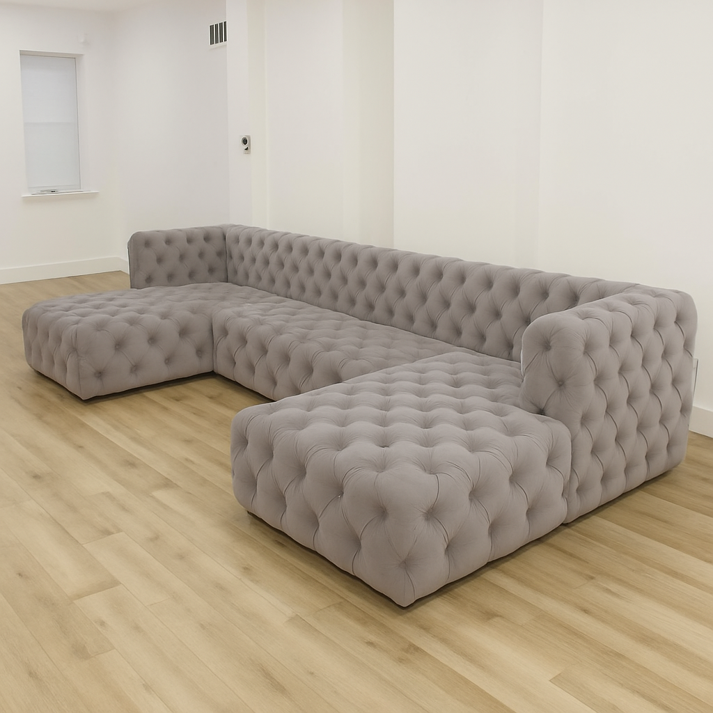 Ambassador Upholstered U Shape Sofa | Luxury Bespoke Sectional - Legacy Living UK