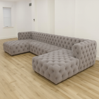 Ambassador Upholstered U Shape Sofa | Luxury Bespoke Sectional - Legacy Living UK