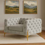 Ambassador Chesterfield Sofa | Bespoke Luxury 1 seater, 2 seater, 3 seater, 4 seater and 5 seater with different color options of multiple fabrics of plush velvet fabric, teddy boucle fabric, naple fabric, and marble fabric - Legacy Living UK