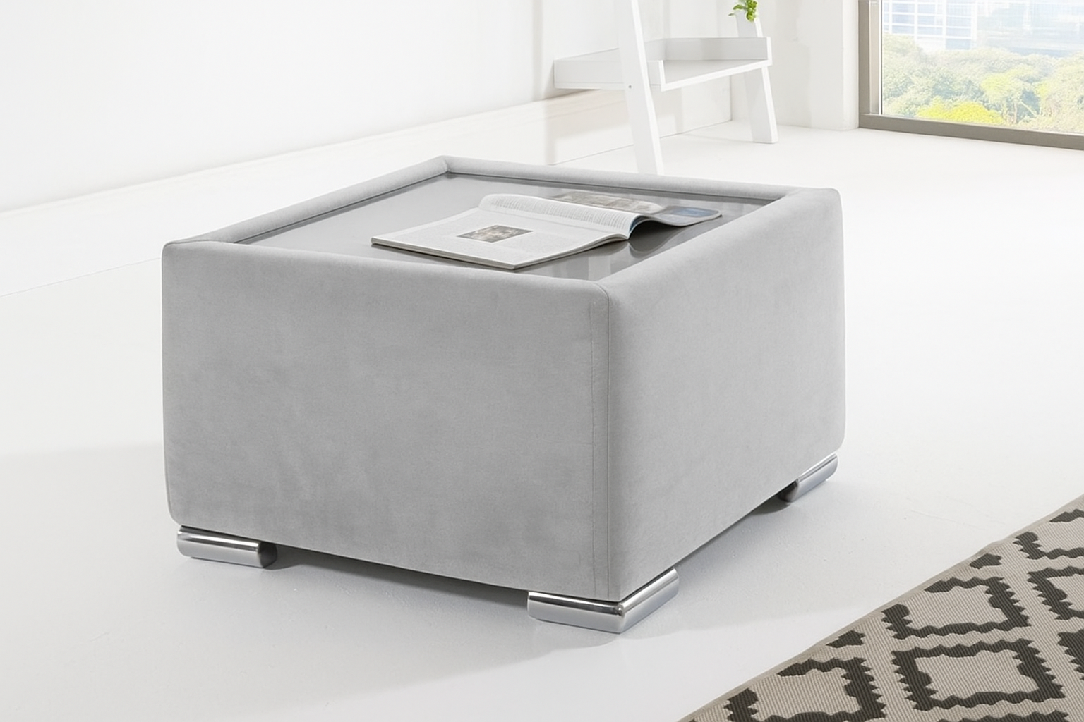 Plain Glass Top Coffee Table - Legacy Living UK