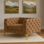 Ambassador Chesterfield Sofa | Bespoke Luxury 1 seater, 2 seater, 3 seater, 4 seater and 5 seater with different color options of multiple fabrics of plush velvet fabric, teddy boucle fabric, naple fabric, and marble fabric - Legacy Living UK