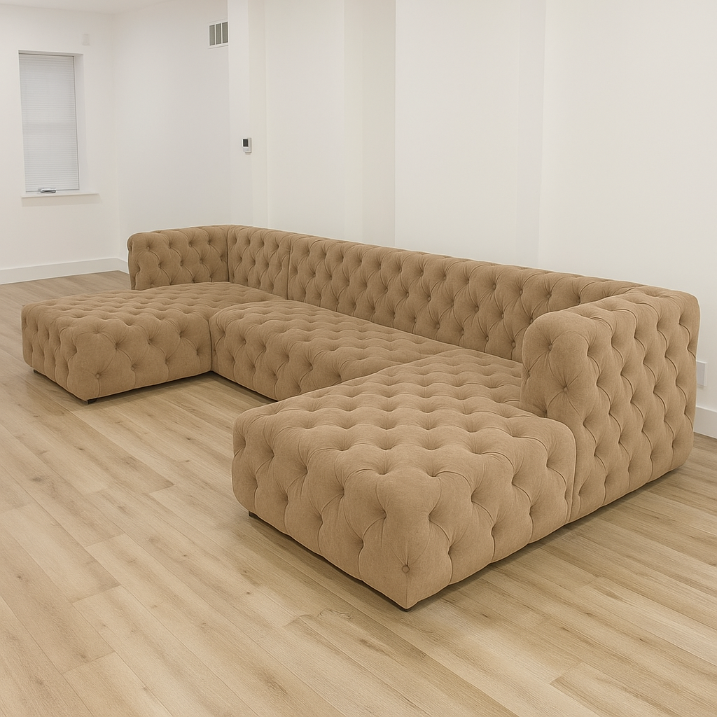 Ambassador Upholstered U Shape Sofa | Luxury Bespoke Sectional - Legacy Living UK