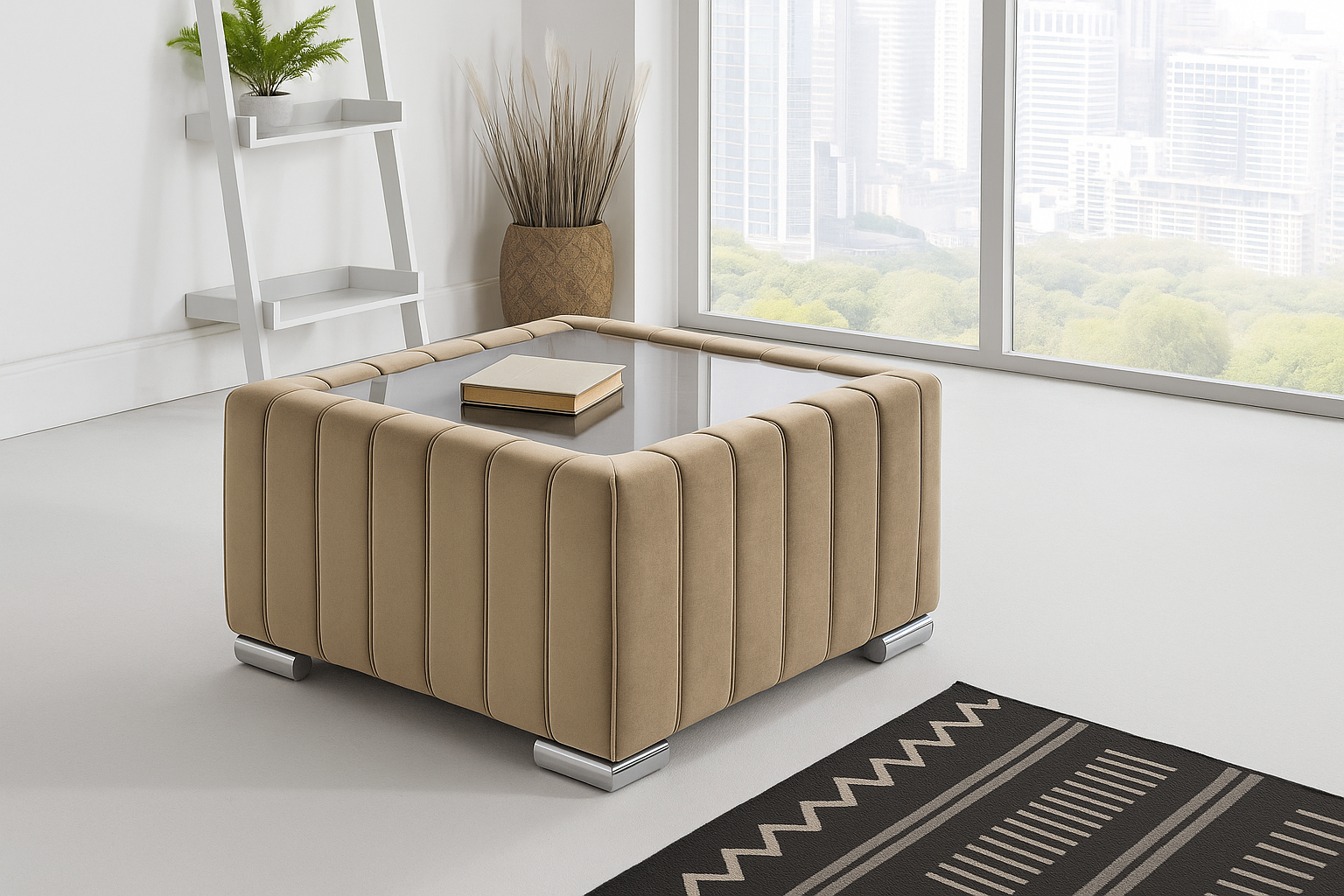 Luxury Glass Top Coffee Table - Legacy Living UK