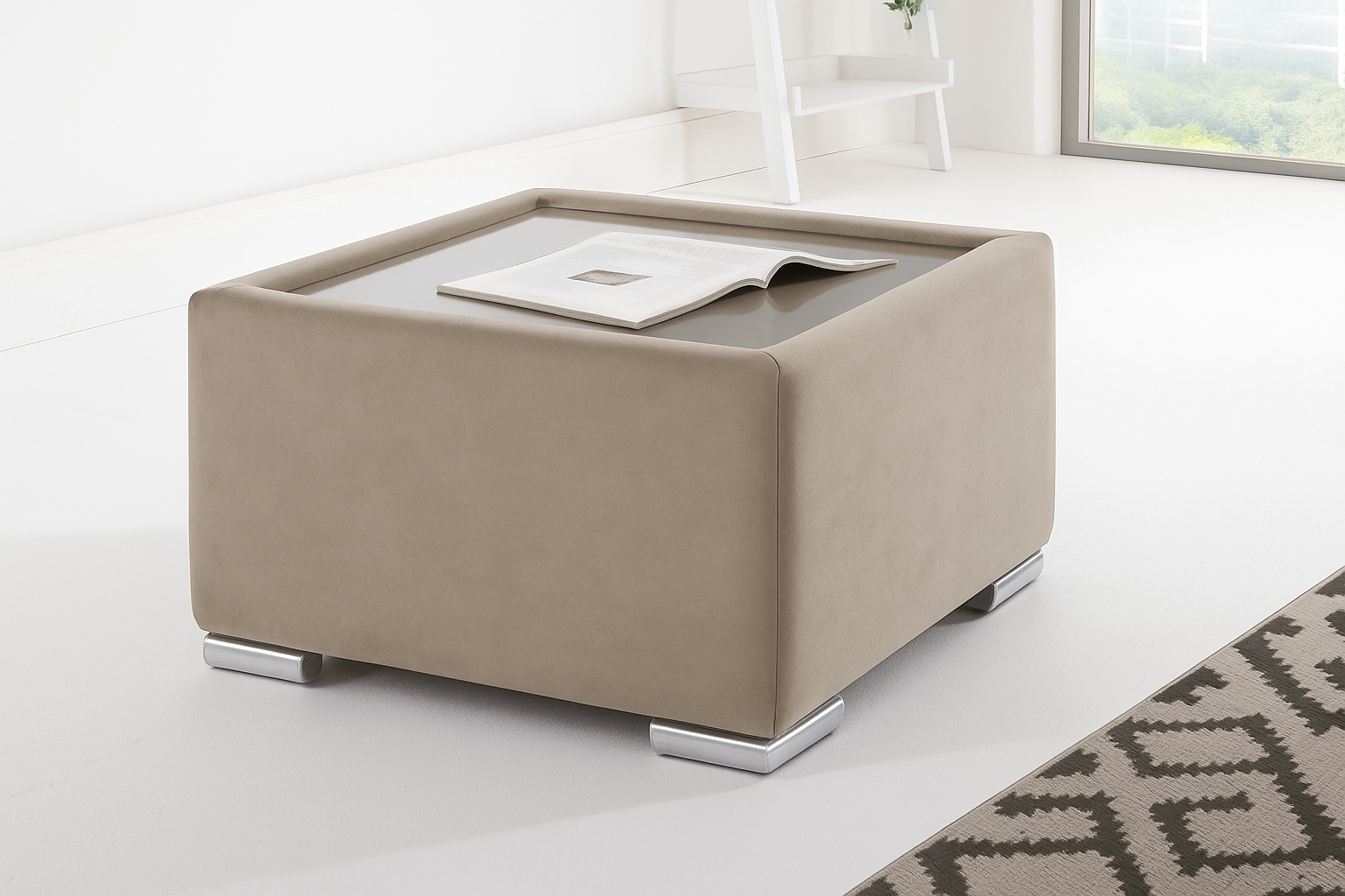 Plain Glass Top Coffee Table - Legacy Living UK