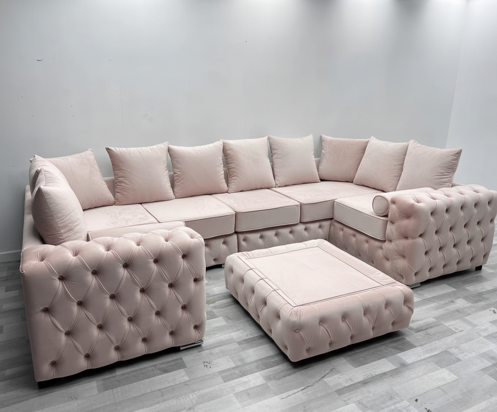 Ashton 6 Seater U-Shape Sofa | Luxury Bespoke Sofa - Legacy Living UK