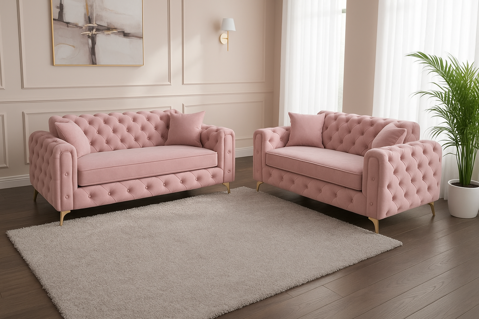 Ambassador Sofa | Dollar Sofa | Bespoke Luxury 2 seater, 3 seater, 4 seater and 5 seater with different color options of multiple fabrics of plush velvet fabric, teddy boucle fabric, naple fabric, and marble fabric - Legacy Living UK