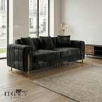 Romantica Sofa | Elegant Curved Luxury Seating | 3 Seater Sofa
